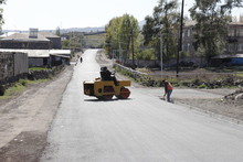 Ծովազարդում կասֆալատապատվի Զորավար Անդրանիկ փողոցի մի հատվածը