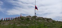 Չկալովկա համայնքի տարածքում վեր խոյացավ Հայաստանում պետական ամենաբարձր դրոշը