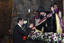 Գեղարքունիքի մարզպետ Կարեն Սարգսյանը մասնակցեց Սուրբ Զատկի տոնին նվիրված պատարագին 