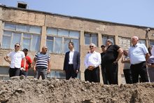 Գեղարքունիքի մարզպետ Կարեն Սարգսյանը մշտադիտարկում անցկացրեց Երանոսի թիվ 2 միջնակարգ դպրոցի նոր կառուցվող շենքի շինհրապարակում Գեղարքունիքի մարզպետ Կարեն Սարգսյանը մշտադիտարկում անցկացրեց Երանոսի թիվ 2 միջնակարգ դպրոցի նոր կառուցվող շենքի շինհրապարակում